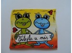 Cedulka na dveře-žabka